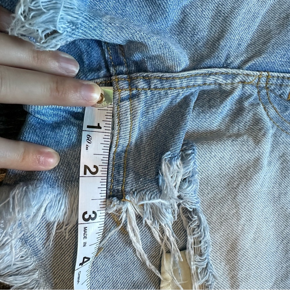 Zara High Waist Jean Shorts - Picture 10 of 10